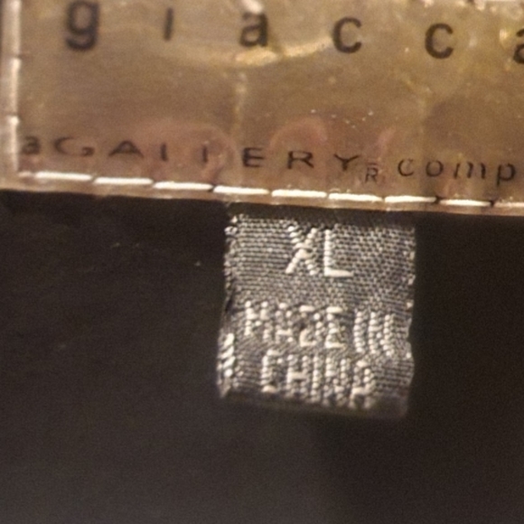 Giacca Gallery Company Womens Black Long Sleeve Button Overcoat size xl - Picture 3 of 6